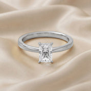 Radiant-Cut Solitaire Engagement Ring | Lab-Grown Diamond