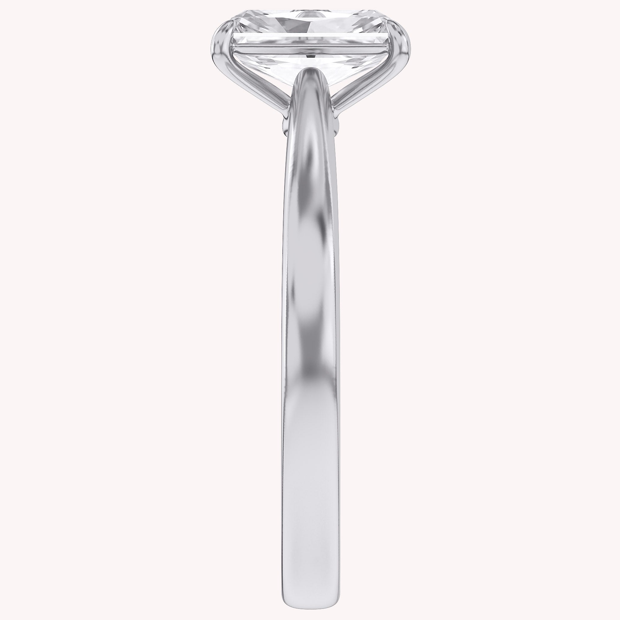Radiant-Cut Solitaire Engagement Ring | Lab-Grown Diamond