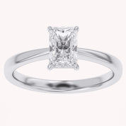 Radiant-Cut Solitaire Engagement Ring | Lab-Grown Diamond