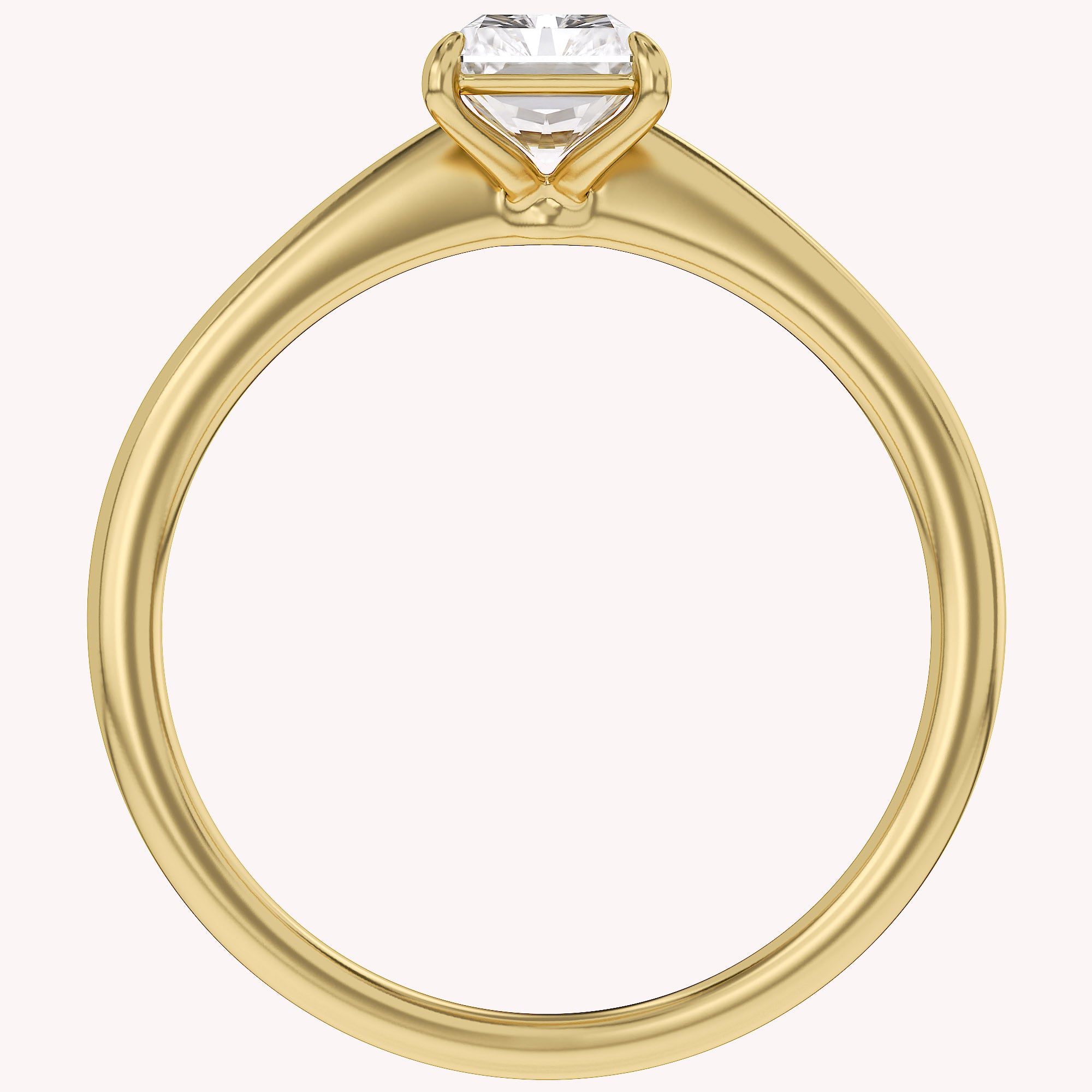 Radiant-Cut Solitaire Engagement Ring | Lab-Grown Diamond