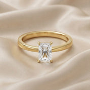 Radiant-Cut Solitaire Engagement Ring | Lab-Grown Diamond
