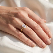 Radiant-Cut Solitaire Engagement Ring | Lab-Grown Diamond