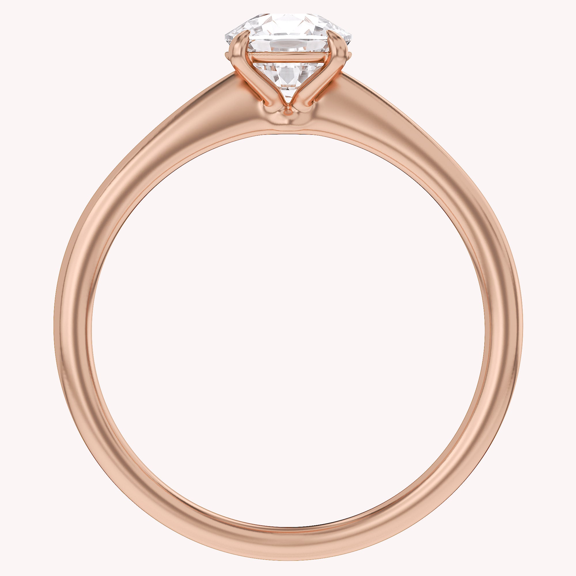Cushion-Cut Solitaire Engagement Ring | Lab-Grown Diamond