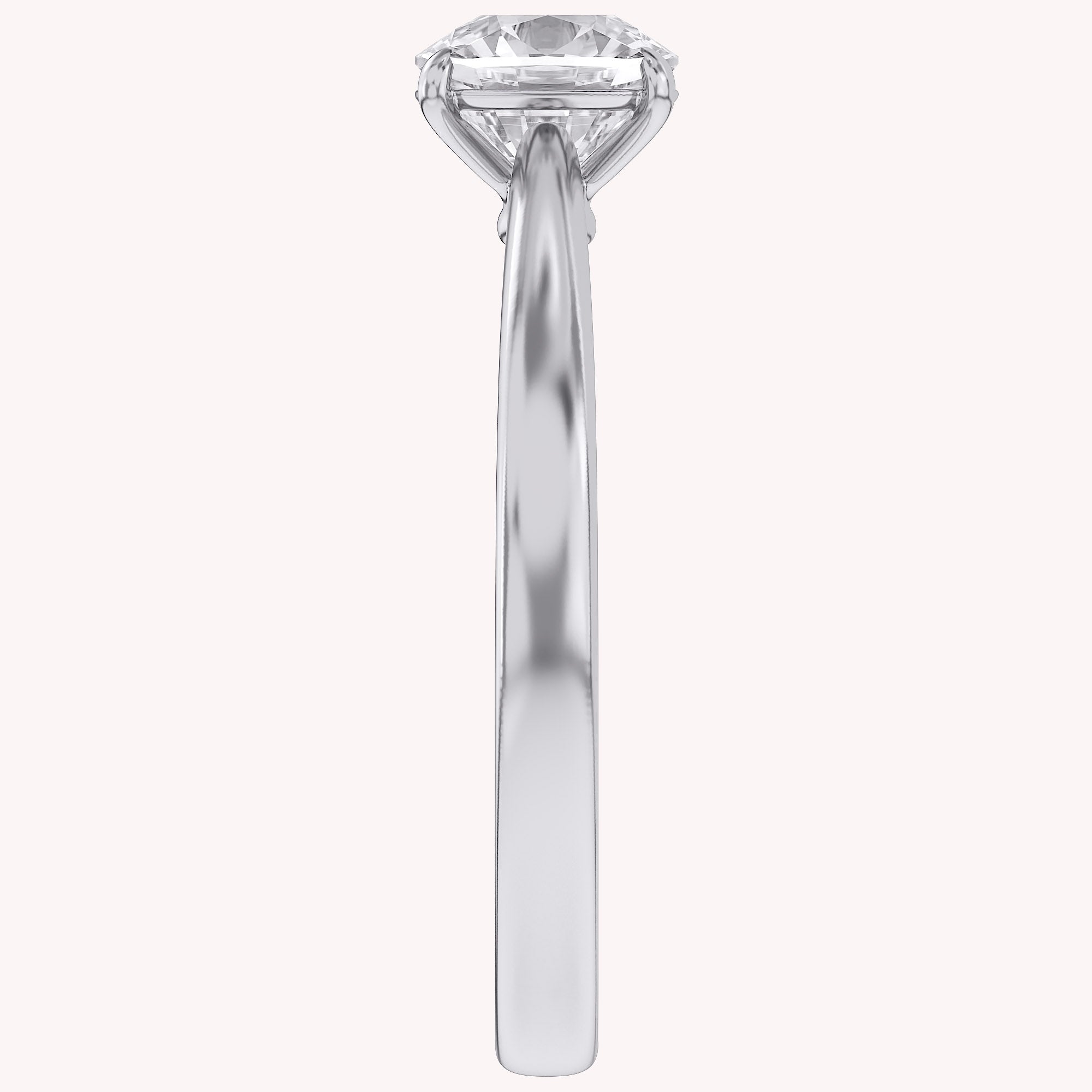 Cushion-Cut Solitaire Engagement Ring | Lab-Grown Diamond