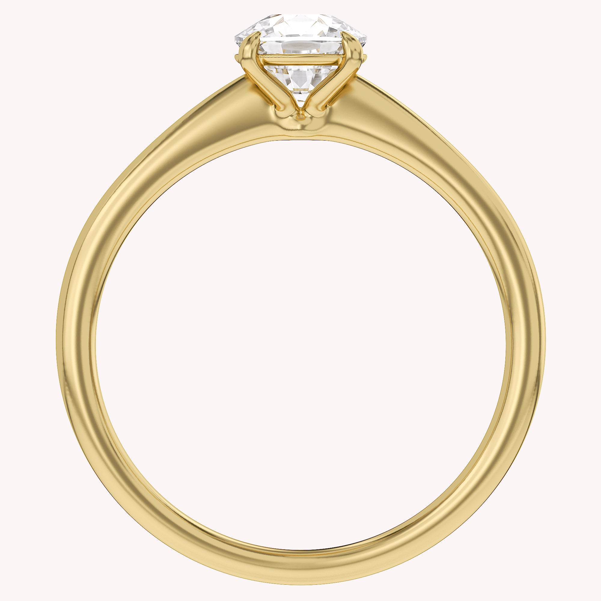 Cushion-Cut Solitaire Engagement Ring | Lab-Grown Diamond