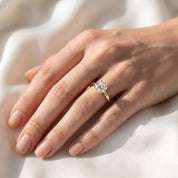 Cushion-Cut Solitaire Engagement Ring | Lab-Grown Diamond