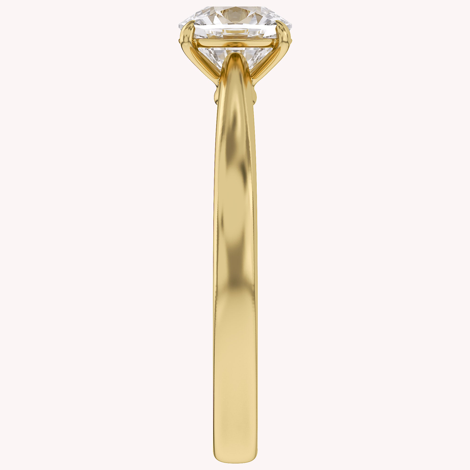 Cushion-Cut Solitaire Engagement Ring | Lab-Grown Diamond