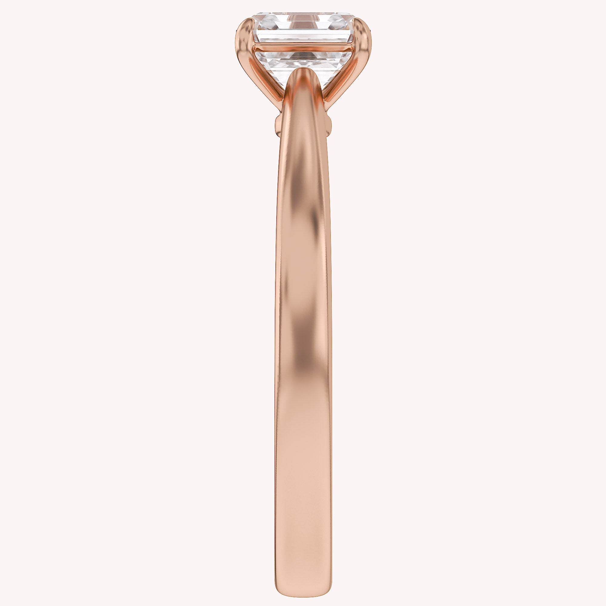 Asscher-Cut Solitaire Engagement Ring | Lab-Grown Diamond