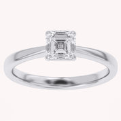 Asscher-Cut Solitaire Engagement Ring | Lab-Grown Diamond