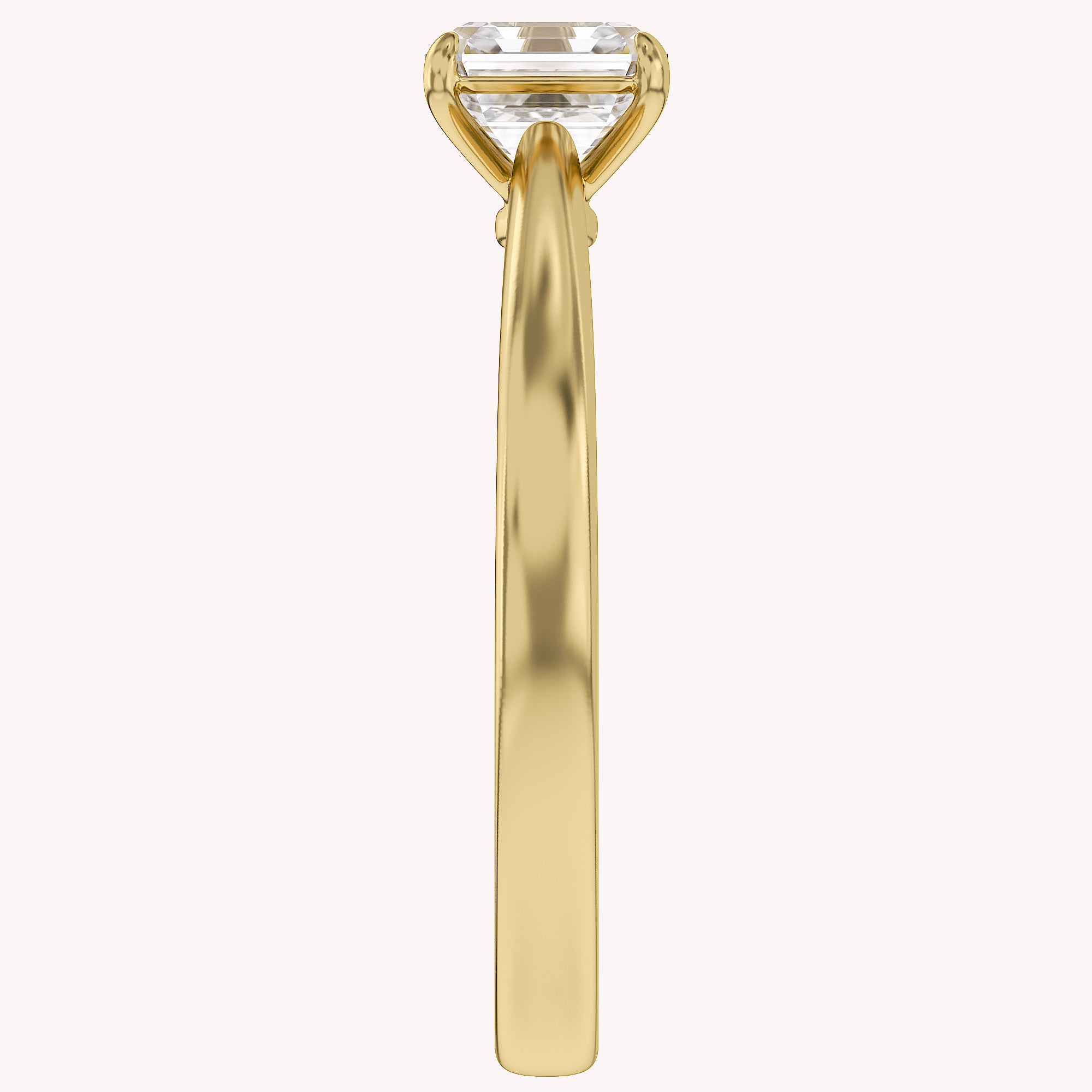Asscher-Cut Solitaire Engagement Ring | Lab-Grown Diamond