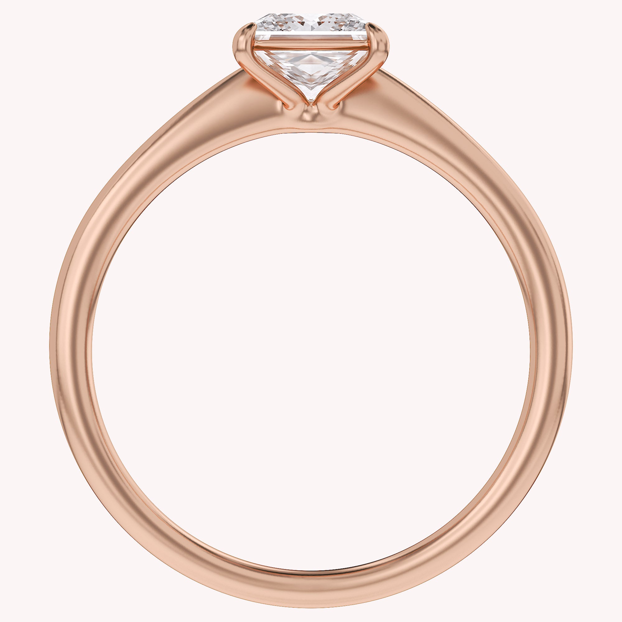 Princess-Cut Solitaire Engagement Ring | Lab-Grown Diamond