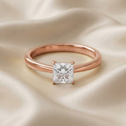 Princess-Cut Solitaire Engagement Ring | Lab-Grown Diamond