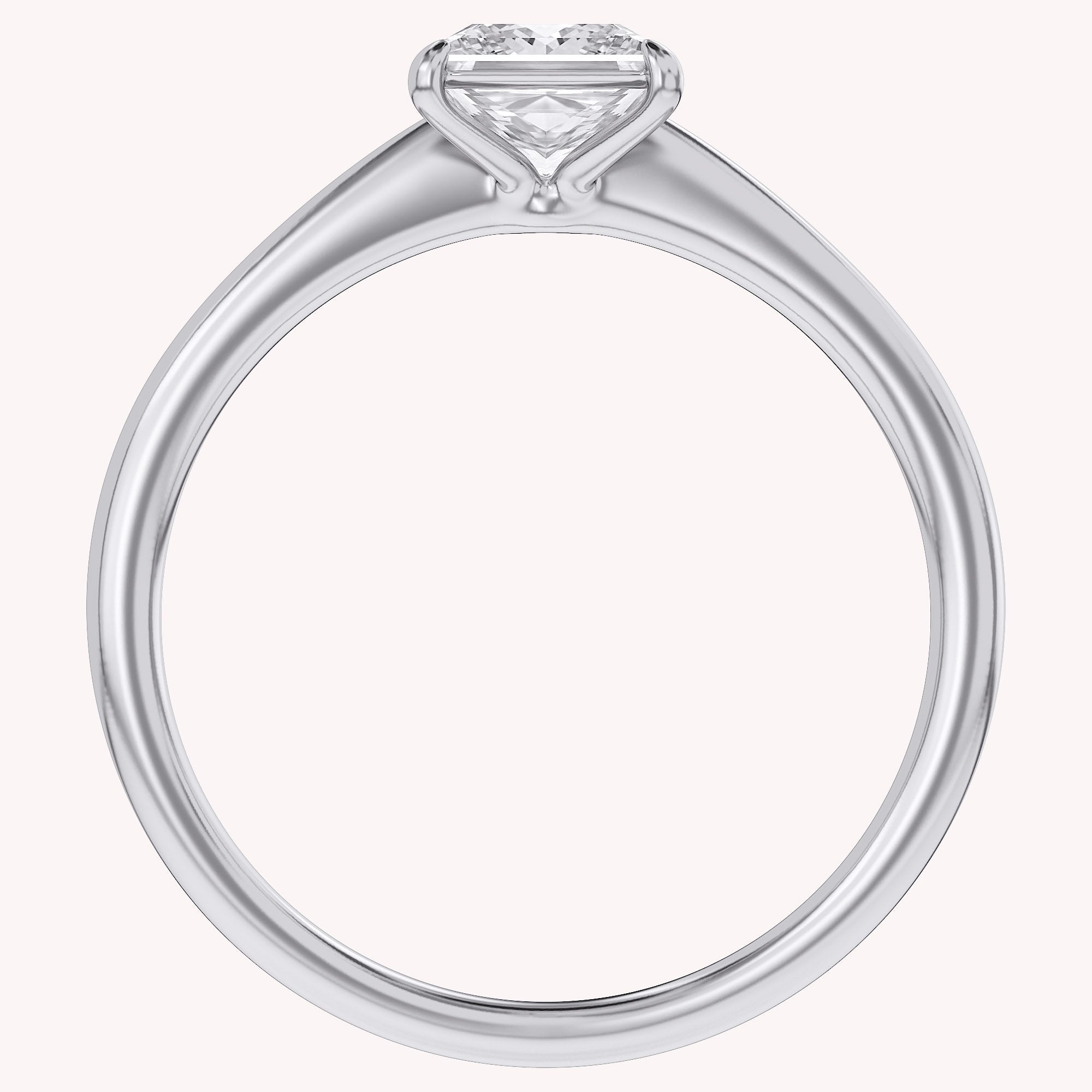 Princess-Cut Solitaire Engagement Ring | Lab-Grown Diamond