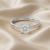 Princess-Cut Solitaire Engagement Ring | Lab-Grown Diamond