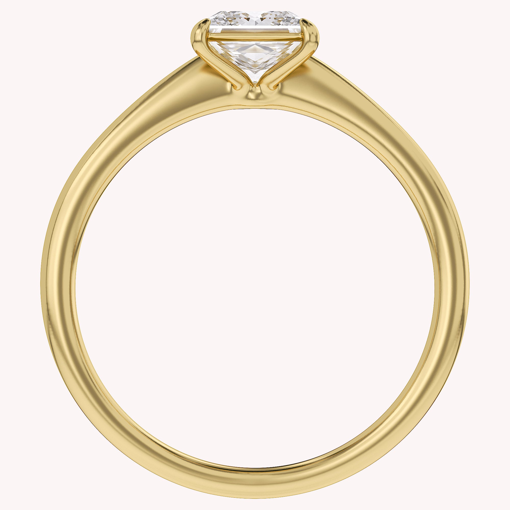 Princess-Cut Solitaire Engagement Ring | Lab-Grown Diamond