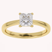 Princess-Cut Solitaire Engagement Ring | Lab-Grown Diamond