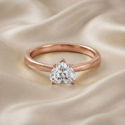 Heart-Cut Solitaire Engagement Ring | Lab-Grown Diamond