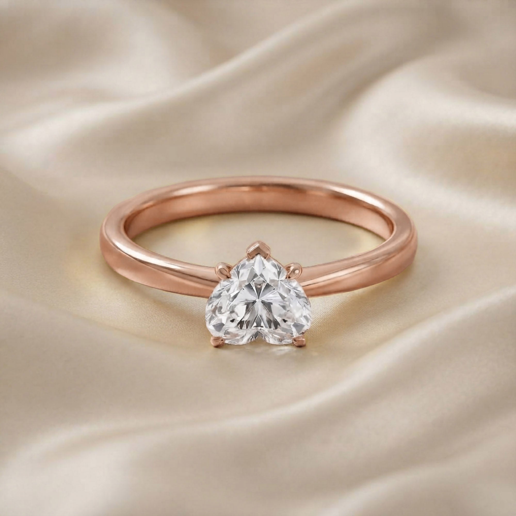 Heart-Cut Solitaire Engagement Ring | Lab-Grown Diamond