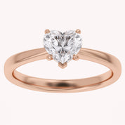 Heart-Cut Solitaire Engagement Ring | Lab-Grown Diamond