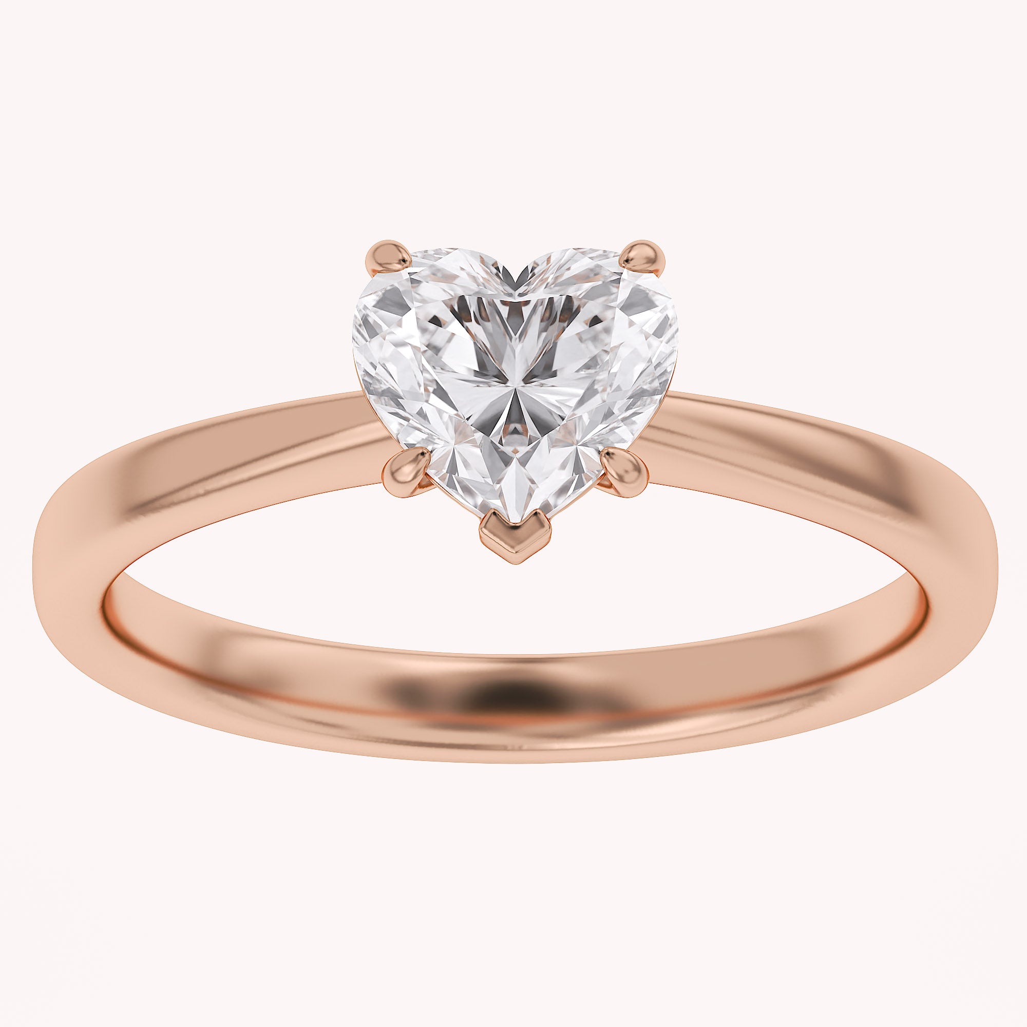 Heart-Cut Solitaire Engagement Ring | Lab-Grown Diamond