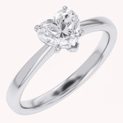 Heart-Cut Solitaire Engagement Ring | Lab-Grown Diamond