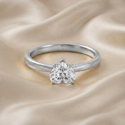 Heart-Cut Solitaire Engagement Ring | Lab-Grown Diamond