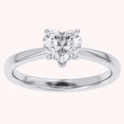 Heart-Cut Solitaire Engagement Ring | Lab-Grown Diamond