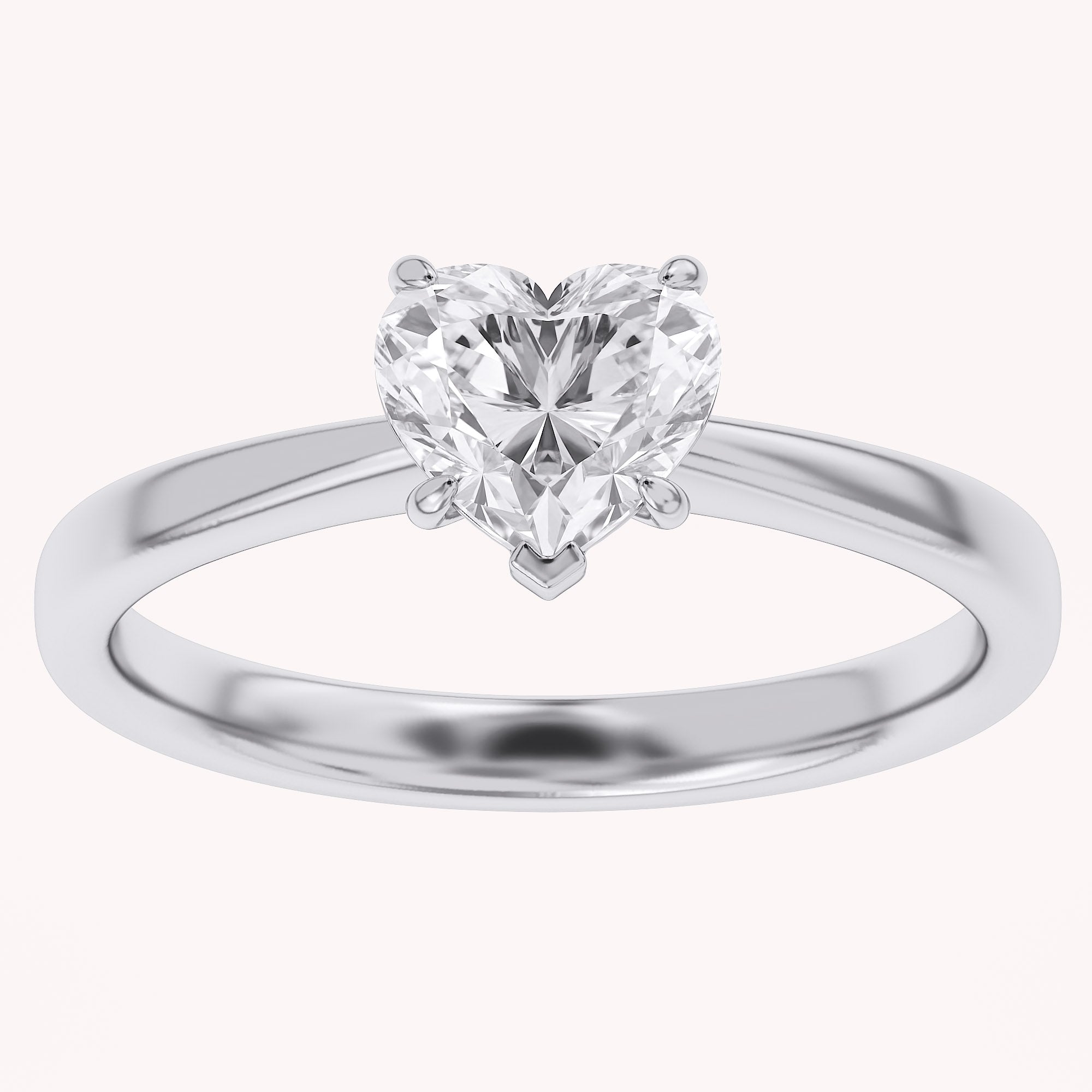 Heart-Cut Solitaire Engagement Ring | Lab-Grown Diamond