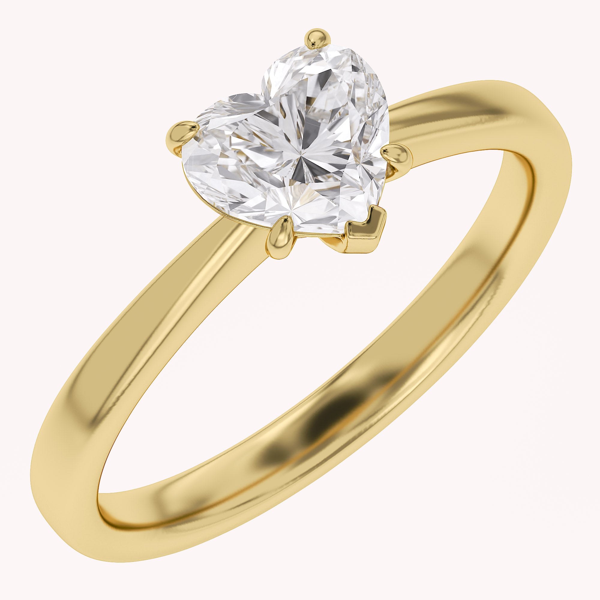 Heart-Cut Solitaire Engagement Ring | Lab-Grown Diamond