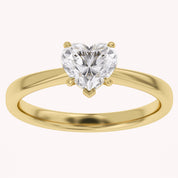 Heart-Cut Solitaire Engagement Ring | Lab-Grown Diamond