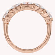 Round-Cut Half-Eternity Ring | Lab-Grown Diamond