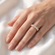 Round-Cut Half-Eternity Ring | Lab-Grown Diamond