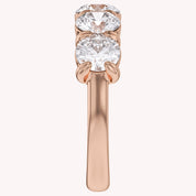 Round-Cut Half-Eternity Ring | Lab-Grown Diamond