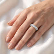 Round-Cut Half-Eternity Ring | Lab-Grown Diamond