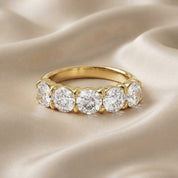 Round-Cut Half-Eternity Ring | Lab-Grown Diamond