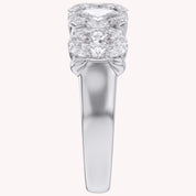 Oval-Cut Half-Eternity Ring | Lab-Grown Diamond