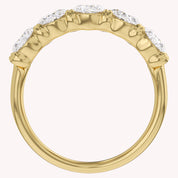 Oval-Cut Half-Eternity Ring | Lab-Grown Diamond