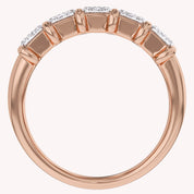 Emerald-Cut Half-Eternity Ring | Lab-Grown Diamond