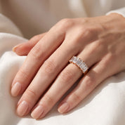 Emerald-Cut Half-Eternity Ring | Lab-Grown Diamond