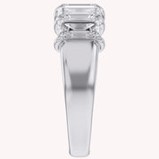 Emerald-Cut Half-Eternity Ring | Lab-Grown Diamond