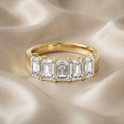 Emerald-Cut Half-Eternity Ring | Lab-Grown Diamond