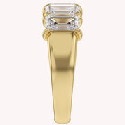 Emerald-Cut Half-Eternity Ring | Lab-Grown Diamond