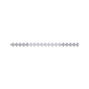 Round Shape Lab Created Moissanite Diamond 4.4MM Width Link Chain Necklace
