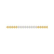 Round Shape Lab Created Moissanite Diamond 4.4MM Width Link Chain Necklace