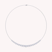 Bib Chain Necklace Lab Created Moissanite