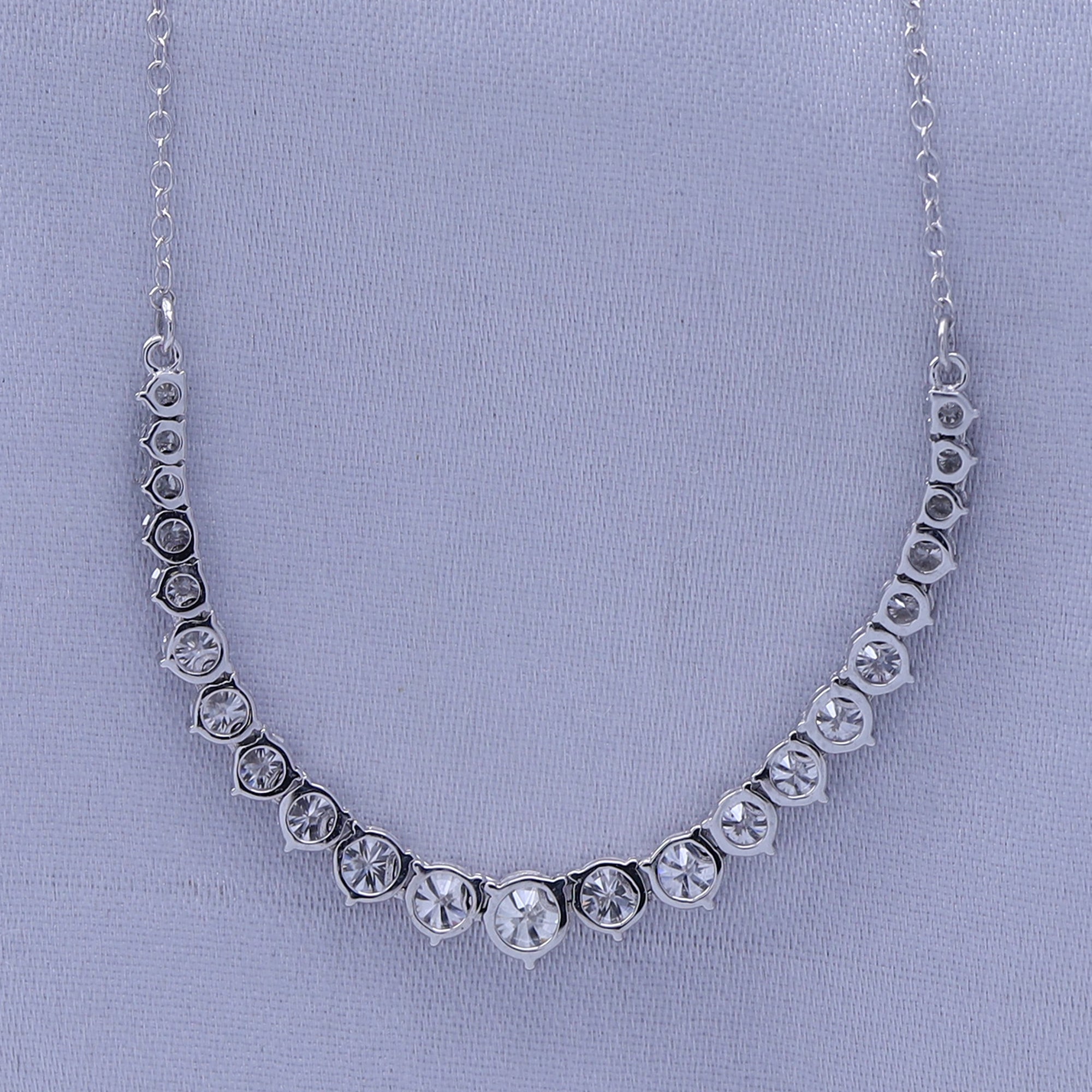Bib Chain Necklace Lab Grown Diamond