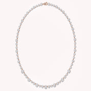 Classic 9.20 CTTW Round cut Lab-Grown Diamond Tennis Necklace