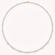 Classic 9.20 CTTW Round cut Lab-Grown Diamond Tennis Necklace