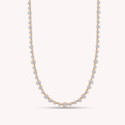 Tennis Choker Chain Necklaces White Sparkling Cubic Zirconia