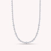 Tennis Choker Chain Necklaces White Sparkling Cubic Zirconia